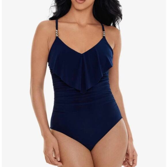 MAGICSUIT Black Underwire Isabel One Piece Beach Swimsuit Beaded | 14 - Picture 1 of 11